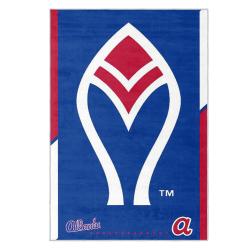 mlb atlanta braves area rug non slip baseball carpet home decor gift idea for fans ab127