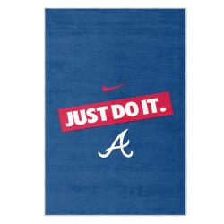 mlb atlanta braves area rug non slip baseball carpet home decor gift idea for fans ab131