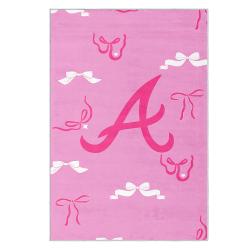 mlb atlanta braves area rug non slip baseball carpet home decor gift idea for fans ab133