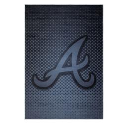 mlb atlanta braves area rug non slip baseball carpet home decor gift idea for fans ab134