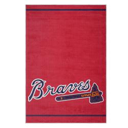 mlb atlanta braves area rug non slip baseball carpet home decor gift idea for fans ab137