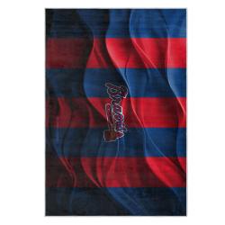 mlb atlanta braves area rug non slip baseball carpet home decor gift idea for fans ab144