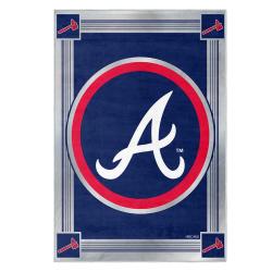 mlb atlanta braves area rug non slip baseball carpet home decor gift idea for fans ab155