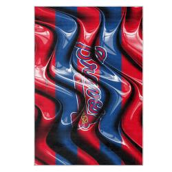 mlb atlanta braves area rug non slip baseball carpet home decor gift idea for fans ab157