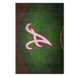 mlb atlanta braves area rug non slip baseball carpet home decor gift idea for fans ab161