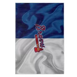 mlb atlanta braves area rug non slip baseball carpet home decor gift idea for fans ab173