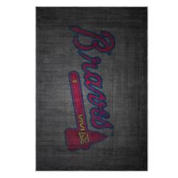 mlb atlanta braves area rug non slip baseball carpet home decor gift idea for fans ab176