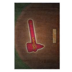 mlb atlanta braves area rug non slip baseball carpet home decor gift idea for fans ab179