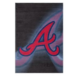 mlb atlanta braves area rug non slip baseball carpet home decor gift idea for fans ab18