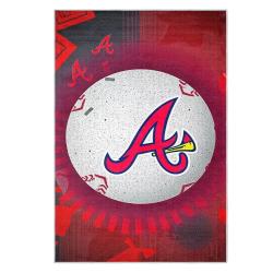 mlb atlanta braves area rug non slip baseball carpet home decor gift idea for fans ab182