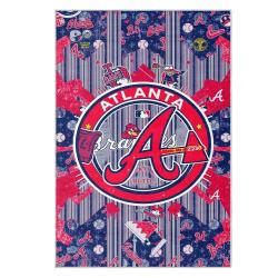 mlb atlanta braves area rug non slip baseball carpet home decor gift idea for fans ab183