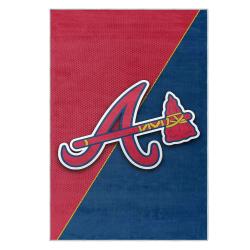 mlb atlanta braves area rug non slip baseball carpet home decor gift idea for fans ab19