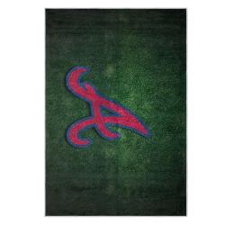 mlb atlanta braves area rug non slip baseball carpet home decor gift idea for fans ab192