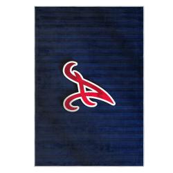 mlb atlanta braves area rug non slip baseball carpet home decor gift idea for fans ab22