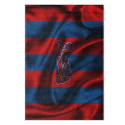 mlb atlanta braves area rug non slip baseball carpet home decor gift idea for fans ab24