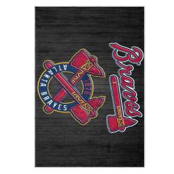 mlb atlanta braves area rug non slip baseball carpet home decor gift idea for fans ab31