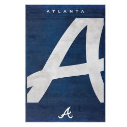 mlb atlanta braves area rug non slip baseball carpet home decor gift idea for fans ab32