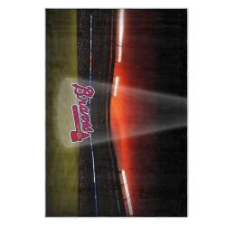 mlb atlanta braves area rug non slip baseball carpet home decor gift idea for fans ab36