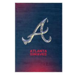 mlb atlanta braves area rug non slip baseball carpet home decor gift idea for fans ab38