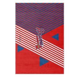 mlb atlanta braves area rug non slip baseball carpet home decor gift idea for fans ab39
