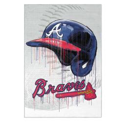 mlb atlanta braves area rug non slip baseball carpet home decor gift idea for fans ab60