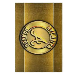 mlb atlanta braves area rug non slip baseball carpet home decor gift idea for fans ab64