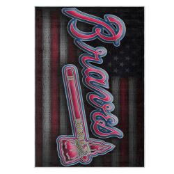 mlb atlanta braves area rug non slip baseball carpet home decor gift idea for fans ab66