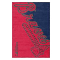 mlb atlanta braves area rug non slip baseball carpet home decor gift idea for fans ab69