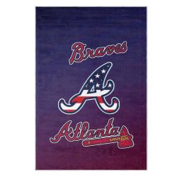 mlb atlanta braves area rug non slip baseball carpet home decor gift idea for fans ab75