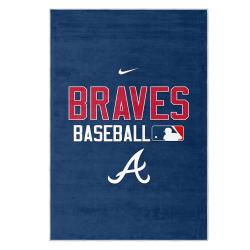 mlb atlanta braves area rug non slip baseball carpet home decor gift idea for fans ab78