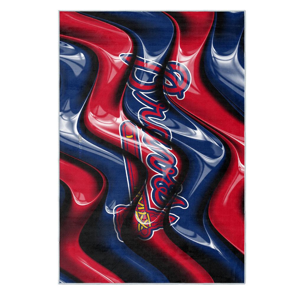 MLB Atlanta Braves Area Rug Non-Slip Baseball Carpet Home Decor Gift Idea For Fans AB84 2 mlb atlanta braves area rug non slip baseball carpet home decor gift idea for fans ab84
