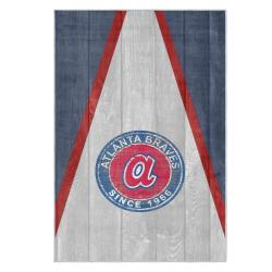 mlb atlanta braves area rug non slip baseball carpet home decor gift idea for fans ab95