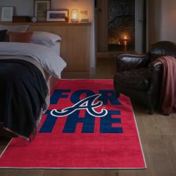 mlb atlanta braves area rug non slip baseball carpet home decor gift idea for fans bedroom ab11