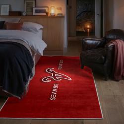 mlb atlanta braves area rug non slip baseball carpet home decor gift idea for fans bedroom ab12