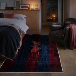 mlb atlanta braves area rug non slip baseball carpet home decor gift idea for fans bedroom ab129