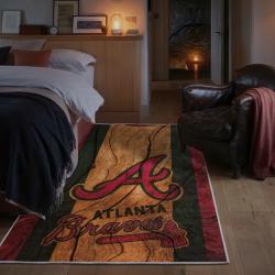 mlb atlanta braves area rug non slip baseball carpet home decor gift idea for fans bedroom ab151