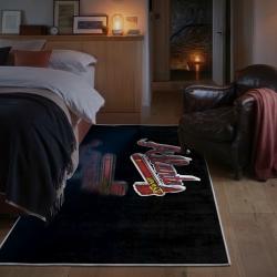 mlb atlanta braves area rug non slip baseball carpet home decor gift idea for fans bedroom ab169