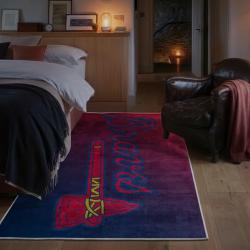 mlb atlanta braves area rug non slip baseball carpet home decor gift idea for fans bedroom ab172