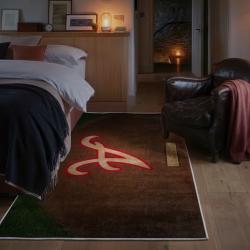 mlb atlanta braves area rug non slip baseball carpet home decor gift idea for fans bedroom ab178