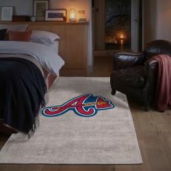 mlb atlanta braves area rug non slip baseball carpet home decor gift idea for fans bedroom ab184