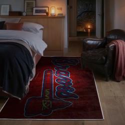 mlb atlanta braves area rug non slip baseball carpet home decor gift idea for fans bedroom ab187