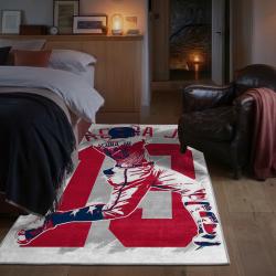 mlb atlanta braves area rug non slip baseball carpet home decor gift idea for fans bedroom ab188