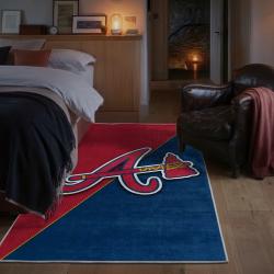 mlb atlanta braves area rug non slip baseball carpet home decor gift idea for fans bedroom ab19