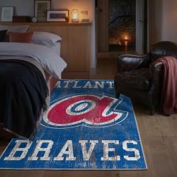mlb atlanta braves area rug non slip baseball carpet home decor gift idea for fans bedroom ab20