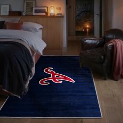 mlb atlanta braves area rug non slip baseball carpet home decor gift idea for fans bedroom ab22