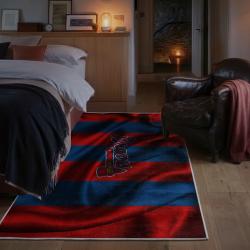 mlb atlanta braves area rug non slip baseball carpet home decor gift idea for fans bedroom ab24