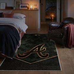 mlb atlanta braves area rug non slip baseball carpet home decor gift idea for fans bedroom ab28