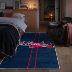 mlb atlanta braves area rug non slip baseball carpet home decor gift idea for fans bedroom ab46