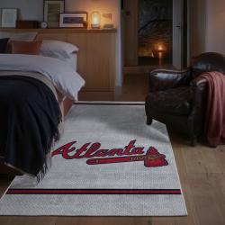 mlb atlanta braves area rug non slip baseball carpet home decor gift idea for fans bedroom ab5