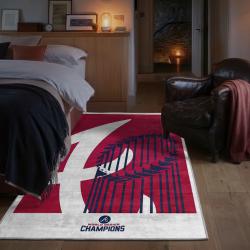 mlb atlanta braves area rug non slip baseball carpet home decor gift idea for fans bedroom ab50